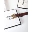Chanel Width 3cm Braided CC Logo Buckle Leather Belt Burgundy