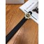 Chanel Width 3cm Crystal and CC Logo Buckle Leather Belt Black/Gold