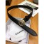 Chanel Width 3cm CC Logo Round Buckle Leather Belt Black/Gold