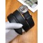 Chanel Width 3cm CC Logo Round Buckle Leather Belt Black/Silver