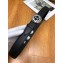 Chanel Width 3cm CC Logo Round Buckle Leather Belt Black/Silver
