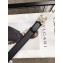Chanel Width 3cm Crystal CC Logo Buckle Leather Belt Grained Black/Gold