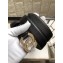 Chanel Width 3cm Crystal CC Logo Buckle Leather Belt Grained Black/Gold