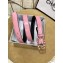Chanel Width 2.5cm Chain Buckle Quilting Leather Belt Pink