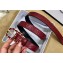 Chanel Width 2.5cm Chain Buckle Quilting Leather Belt Burgundy