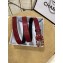 Chanel Width 2.5cm Chain Buckle Quilting Leather Belt Burgundy