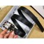 Chanel Width 2.5cm Chain Buckle Quilting Leather Belt Black
