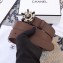 Chanel Width 3cm Crystal and Pearl Flower Buckle Leather Belt Coffee