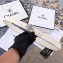 Chanel Width 3cm Crystal Square Buckle Leather Belt White