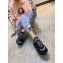 Prada Leather Block Sneakers Black 2019