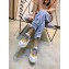Prada Leather Block Sneakers White/Yellow 2019