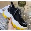 Prada Leather Block Sneakers Black/White 2019