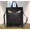 Fendi Bag Bugs Shopping Tote Bag Black/Metal Eyes 2019