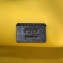 Fendi FF Logo Fabric Medium Slim Pouch Bag Brown/Yellow Piping 2019