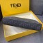 Fendi FF Logo Fabric Pouch Clutch Bag Black/Red Piping 2019