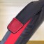 Fendi FF Logo Fabric Pouch Clutch Bag Black/Red Piping 2019