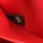 Fendi FF Logo Fabric Pouch Clutch Bag Black/Red Piping 2019