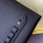 Fendi Roman Leather Pouch Clutch Bag Black