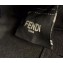 Fendi Roman Leather Pouch Clutch Bag Black