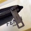 Fendi Roman Leather Pouch Clutch Bag Blue