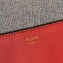 Fendi Bag Bugs Eyes Slim Zippered Pouch Clutch Bag Leather Red 2019