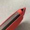 Fendi Bag Bugs Eyes Slim Zippered Pouch Clutch Bag Leather Red 2019