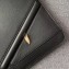 Fendi Bag Bugs Eyes Slim Zippered Pouch Clutch Bag Leather Black 2019