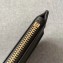 Fendi Bag Bugs Eyes Slim Zippered Pouch Clutch Bag Leather Black 2019