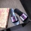 Dior Mules Slipper Sandals in Embroidered Cotton Purple 2019
