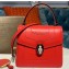 Bvlgari Serpenti Forever 18cm Crossbody Top Handle Bag Red/Nude 2019
