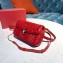 Bvlgari Serpenti Forever Belt Bag in Quilted Chevron Leather Red 2019