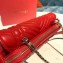 Bvlgari Serpenti Forever Belt Bag in Quilted Chevron Leather Red 2019
