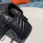 Bvlgari Serpenti Forever Belt Bag in Quilted Chevron Leather Black 2019