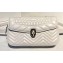 Bvlgari Serpenti Forever Belt Bag in Quilted Chevron Leather White 2019
