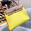 Hermes Herbag Zip 31 Bag in Original Quality Khaki/Yellow