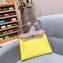 Hermes Herbag Zip 31 Bag in Original Quality Khaki/Yellow