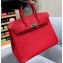 Hermes Birkin 25cm Bag in Original Epsom Leather Red