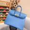 Hermes Birkin 25cm Bag in Original Epsom Leather Sky Blue