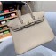 Hermes Birkin 25cm Bag in Original Epsom Leather Pale Gray