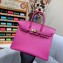 Hermes Birkin 25cm Bag in Original Epsom Leather Fuchsia
