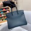 Hermes Birkin 25cm Bag in Original Togo Leather Blackish Green