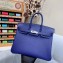 Hermes Birkin 25cm Bag in Original Togo Leather Blue