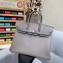 Hermes Birkin 25cm Bag in Original Togo Leather Light Gray