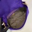Fendi Velvet Embossed FF Motif Baguette Large Bag Purple 2019