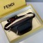 Fendi FF Logo Fabric Small Belt Bag Black/Red Piping 2019