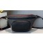 Fendi FF Logo Fabric Small Belt Bag Black/Red Piping 2019