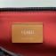 Fendi FF Logo Fabric Small Belt Bag Black/Red Piping 2019