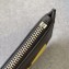 Fendi Bag Bugs Slim Pouch Clutch Bag Black/Yellow Eyes