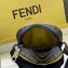 Fendi FF Logo Fabric Small Messenger Cross-body Bag Brown/Yellow Piping 2019