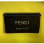 Fendi FF Logo Fabric Small Messenger Cross-body Bag Brown/Yellow Piping 2019